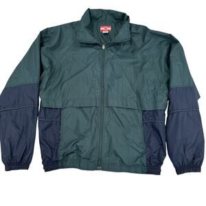 Vintage Authentic Works Windbreaker/Rain Jacket Size Men's Medium Track Outdoors